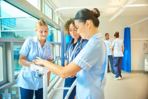 A group of nurse communicating with each other 