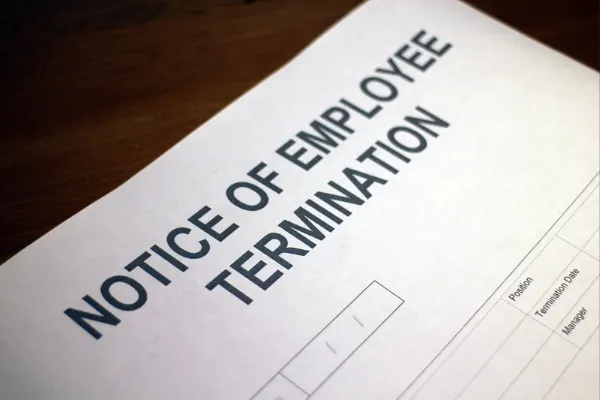 A nurse termination form