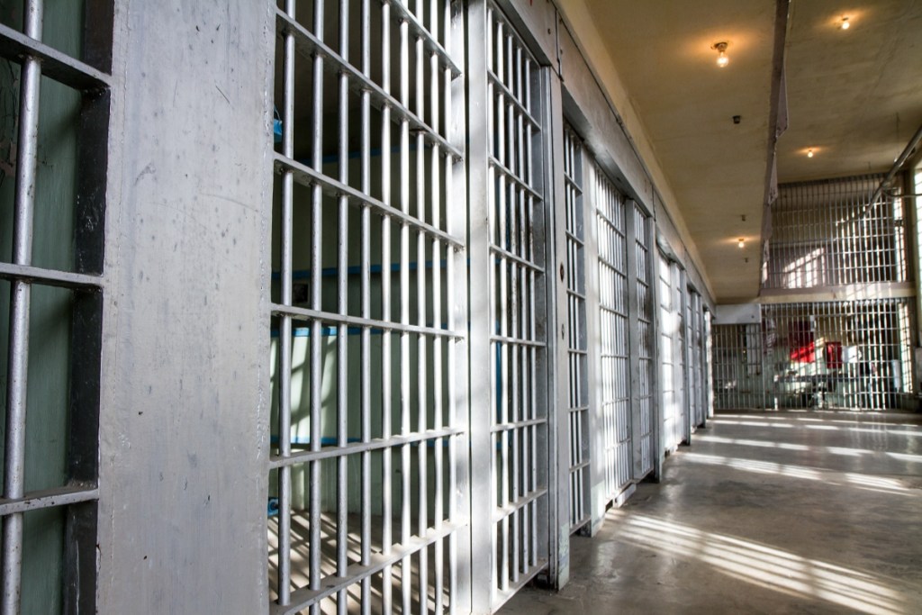 cell block where prison nurses work